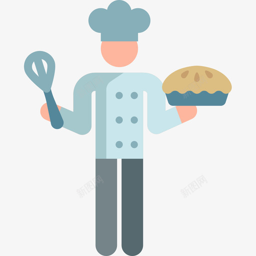 厨师烹饪象形图颜色图标svg_新图网 https://ixintu.com 厨师 形图 烹饪 象形 颜色
