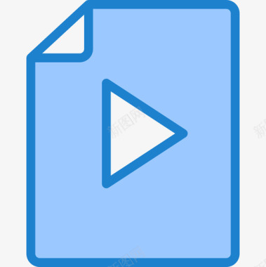 视频文件文件13蓝色图标图标