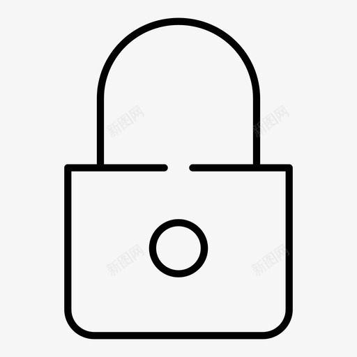 安全锁锁定保护图标svg_新图网 https://ixintu.com 保护 安全 用户界面 管理 锁定 间隙