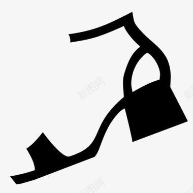 凉鞋高跟鞋鞋子图标图标