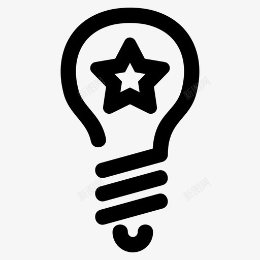 创意商业创新图标svg_新图网 https://ixintu.com 创意 创新 商业 灯泡