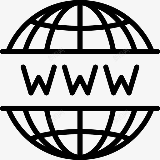 Www网站和电子邮件直拨图标svg_新图网 https://ixintu.com Www 电子邮件 直拨 网站