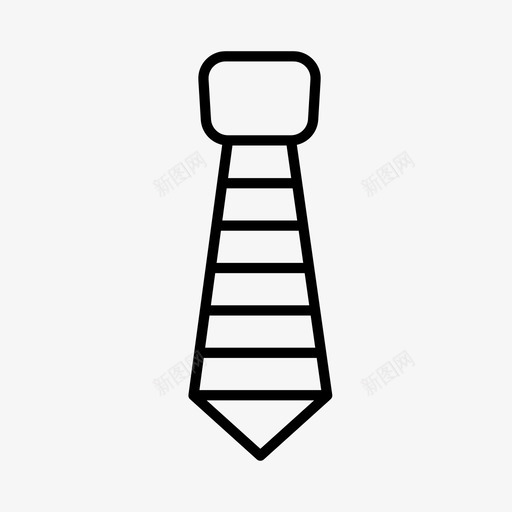 领带配件服装图标svg_新图网 https://ixintu.com 时尚 服装 男 配件 领带