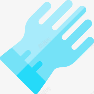 手套卫生常规14扁平图标图标