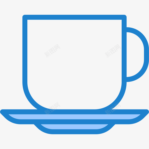 咖啡杯咖啡52蓝色图标svg_新图网 https://ixintu.com 咖啡 咖啡杯 蓝色