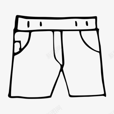 短裤衣服物品图标图标