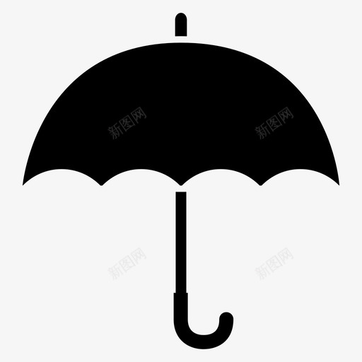 伞保护雨季图标svg_新图网 https://ixintu.com 保护 天气 季节 雨季