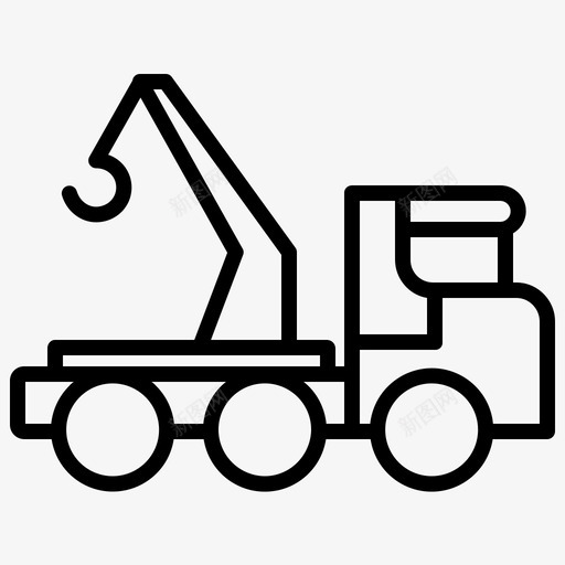 拖车汽车服务32概述图标svg_新图网 https://ixintu.com 拖车 概述 汽车服务