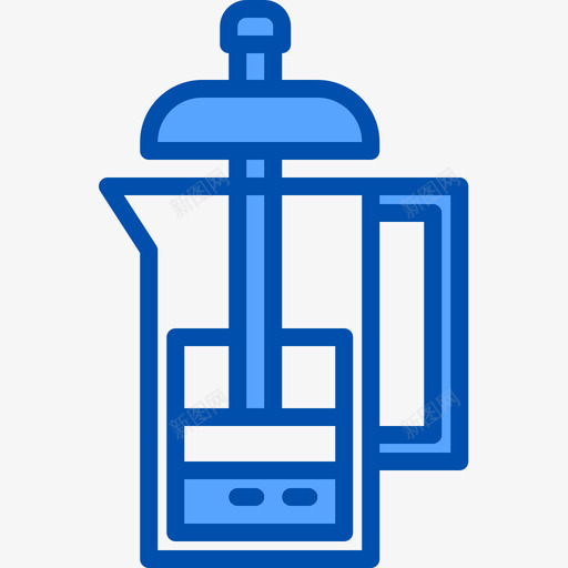 法国出版社咖啡53蓝色图标svg_新图网 https://ixintu.com 咖啡53 法国出版社 蓝色