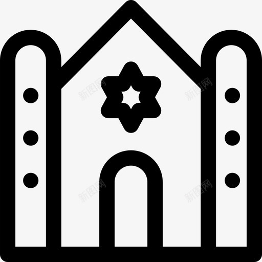 犹太教堂葬礼14直系图标svg_新图网 https://ixintu.com 犹太教堂 直系 葬礼14