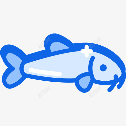 鱼海边4蓝色图标svg_新图网 https://ixintu.com 海边4 蓝色 鱼