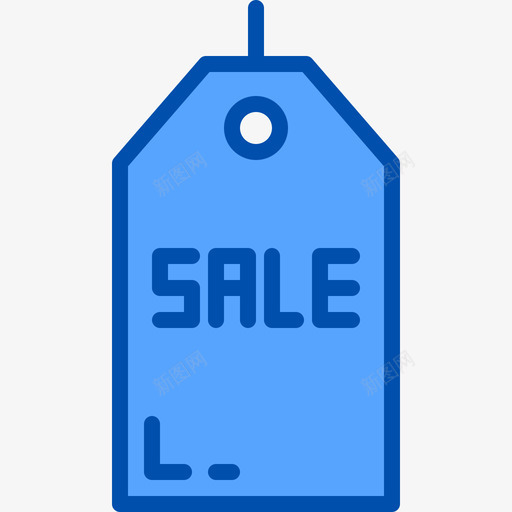 价格标签购物130蓝色图标svg_新图网 https://ixintu.com 价格 标签 蓝色 购物