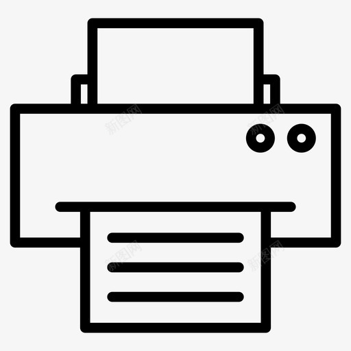 打印机设备办公室图标svg_新图网 https://ixintu.com 办公室 基本 字形 打印机 纸张 设备 设置