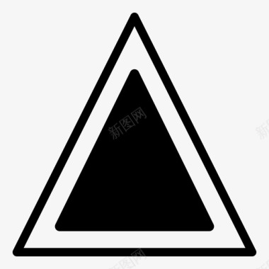 用户界面三角形警告图标图标