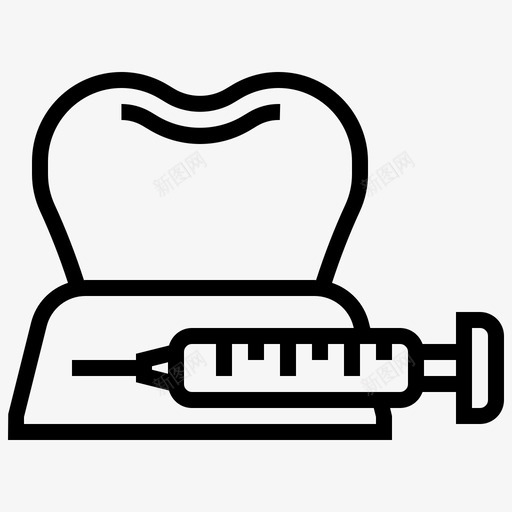 注射牙科医疗图标svg_新图网 https://ixintu.com 医疗 注射 注射器 牙科 牙齿