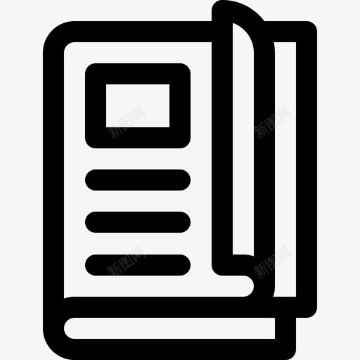 新闻人力资源66线性图标svg_新图网 https://ixintu.com 人力资源 新闻 线性