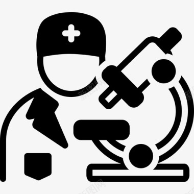 病理学家生物化学家诊断图标图标