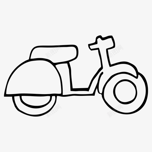 摩托车运输工具车辆图标svg_新图网 https://ixintu.com 摩托车 车辆 运输工具