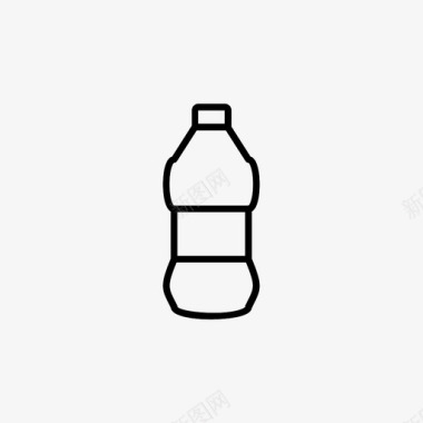 水瓶运动健康图标图标