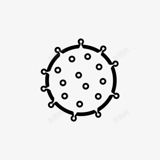 水痘细菌科学图标svg_新图网 https://ixintu.com 水痘 疫苗 疫苗可预防的疾病 病毒 科学 细菌