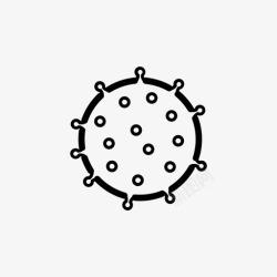 水痘水痘细菌科学图标高清图片
