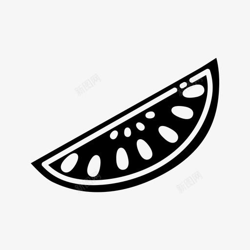 西瓜片食物水果图标svg_新图网 https://ixintu.com 夏天 水果 瓜片 西瓜 食物