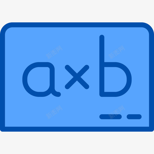 公式数学5蓝色图标svg_新图网 https://ixintu.com 公式 数学5 蓝色