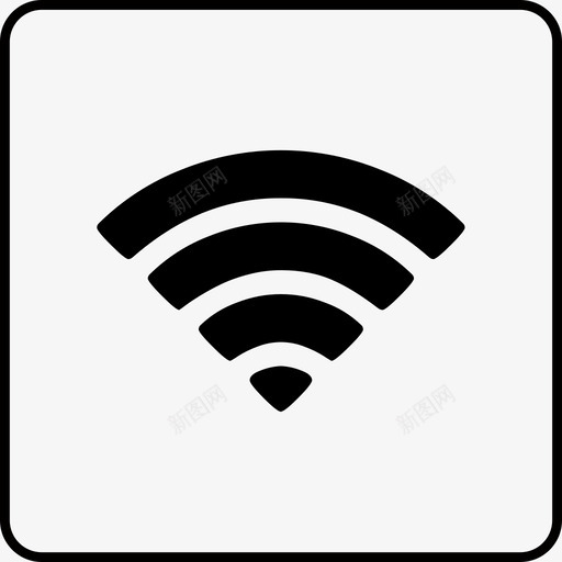 icon-免费wifisvg_新图网 https://ixintu.com icon-免费wifi 单色