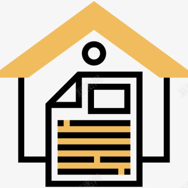 协议租赁物业投资黄影图标图标