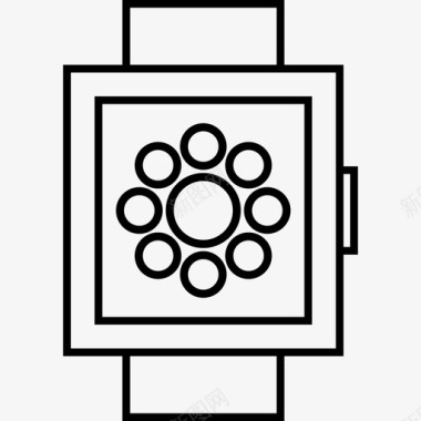 智能手表应用程序圆圈智能手表系列图标图标