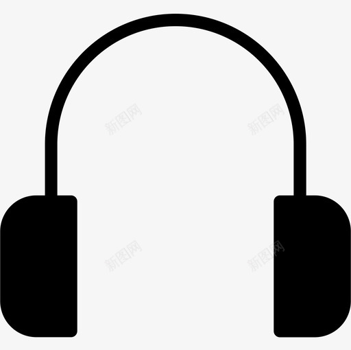 耳机基本图标7字形svg_新图网 https://ixintu.com 图标 基本 字形 耳机