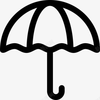 伞弹簧47直线型图标图标