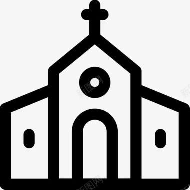 教堂葬礼14直系图标图标