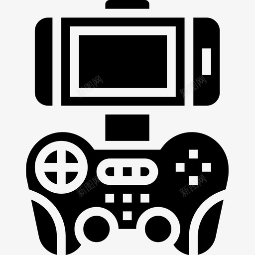 游戏板电子设备11字形图标svg_新图网 https://ixintu.com 字形 游戏 电子设备