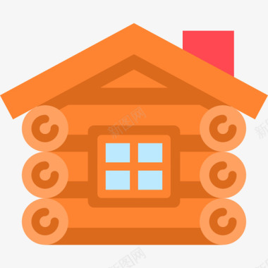 小木屋房屋类型17平房图标图标