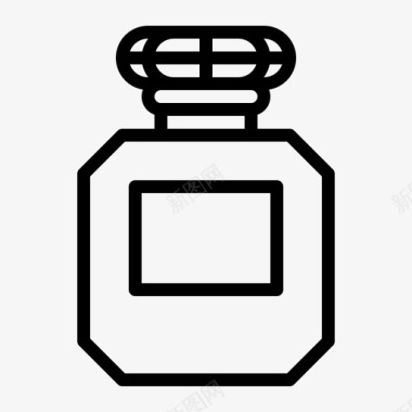 香水美容瓶子图标图标