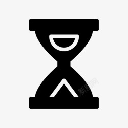 网页与秒表沙漏截止日期沙子图标高清图片