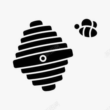 蜂蜜农业蜜蜂图标图标