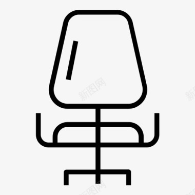 椅子办公室业务线图标集1图标