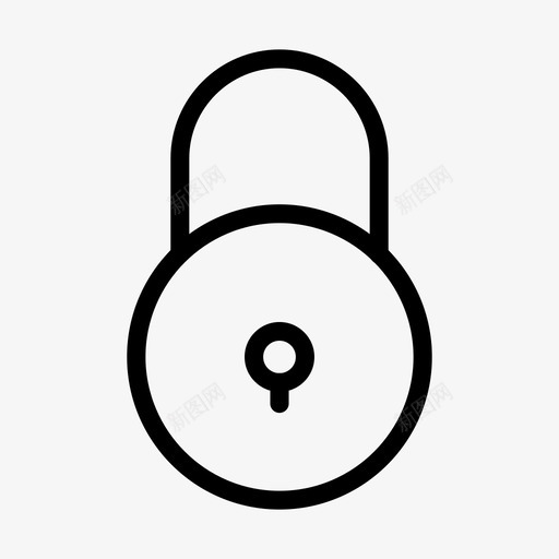 锁挂锁专用图标svg_新图网 https://ixintu.com 48px 专用 互联网 保护 安全 安全线 挂锁 标志 标志符 符号