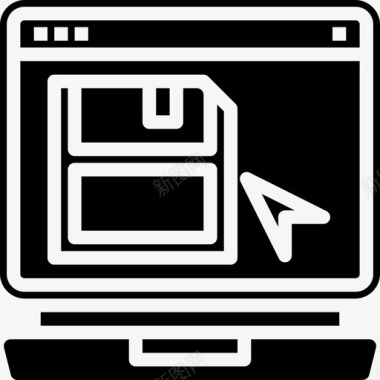 保存笔记本电脑浏览器4填充图标图标