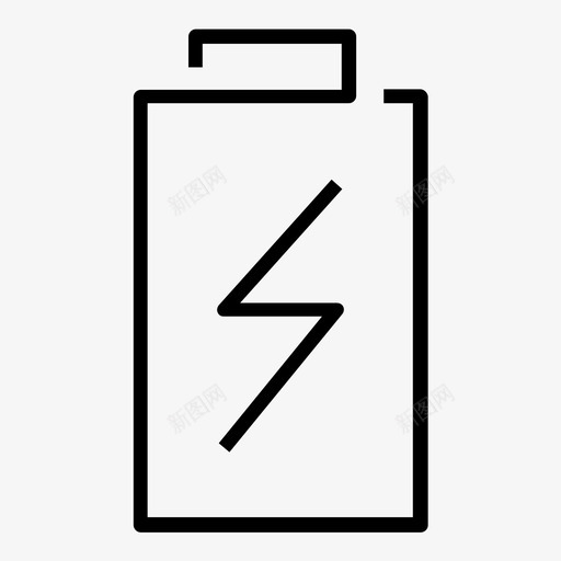 空电池低符号线图标集1svg_新图网 https://ixintu.com 图标 电池 符号 线图
