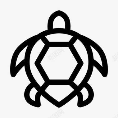 海龟动物爬行动物图标图标