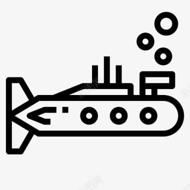 潜艇武器8直线型图标图标
