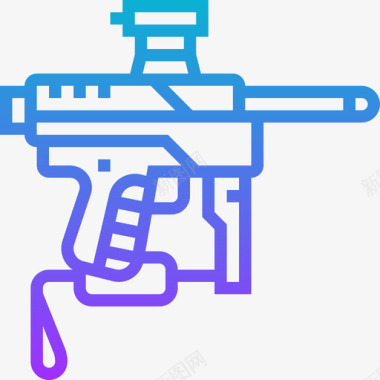 武器彩弹和bb枪3梯度图标图标