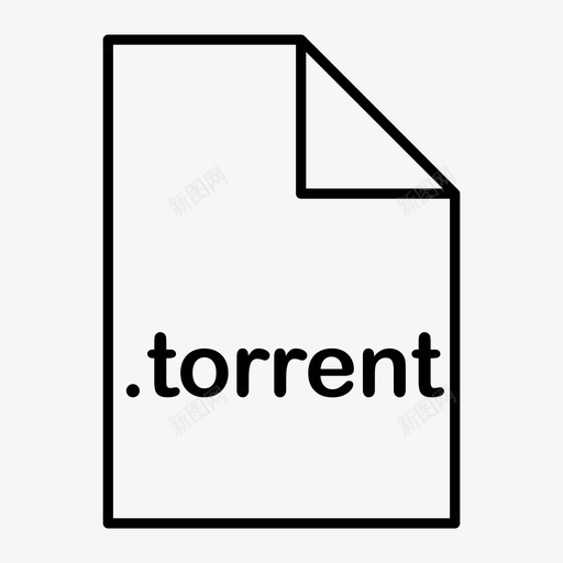 torrent文件格式图标svg_新图网 https://ixintu.com torrent 文件 格式 类型