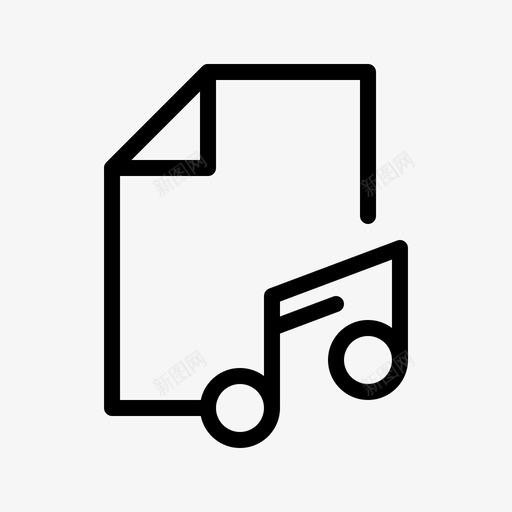 音乐文件音频移动图标svg_新图网 https://ixintu.com 大纲 文件 用户界面 移动 音乐 音频