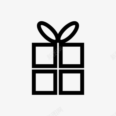 礼品生日礼品盒图标图标