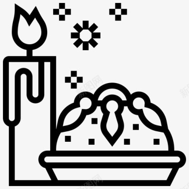 死亡累西腓Bakery食品图标图标
