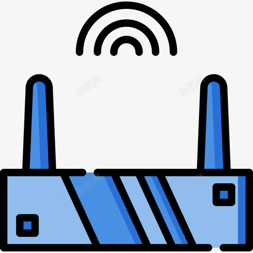 调制解调器互联网技术16线性颜色图标svg_新图网 https://ixintu.com 互联网 技术 线性 调制解调器 颜色